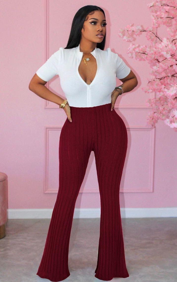 Burgundy Lounge Pants