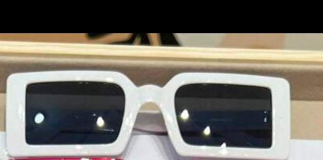 Small frame white shades