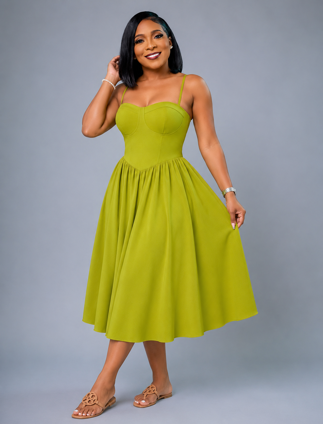 Lime Green Dress