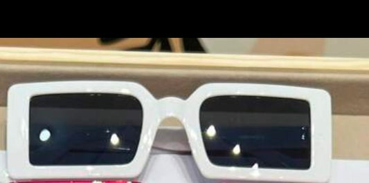 Small frame white shades