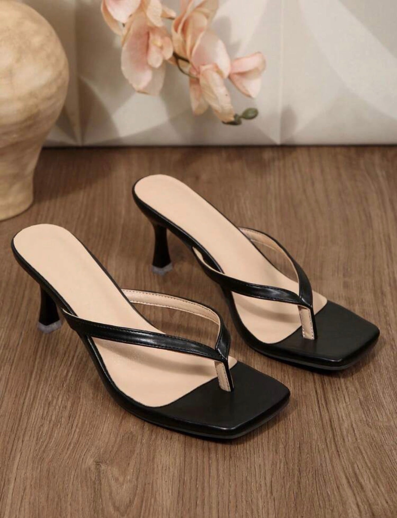 Black Kitty Heels