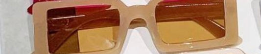 Small frame brown shades