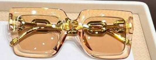 Square Gold Shades