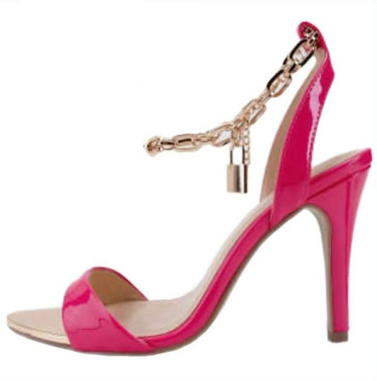 Ds pink heels with chain